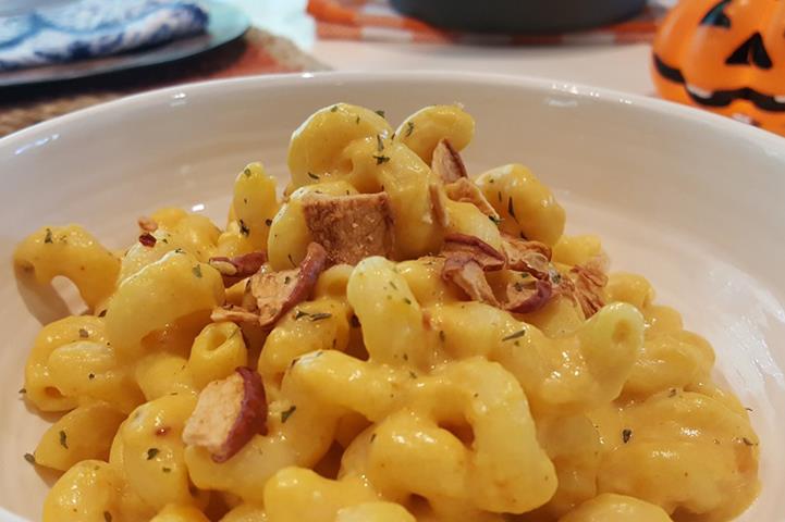 Macarrones con Queso y Calabaza